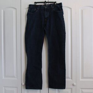 Eddie Bauer Denim Blue Jeans 36 X 36 Straight Leg Relaxed Fit 100% Cotton